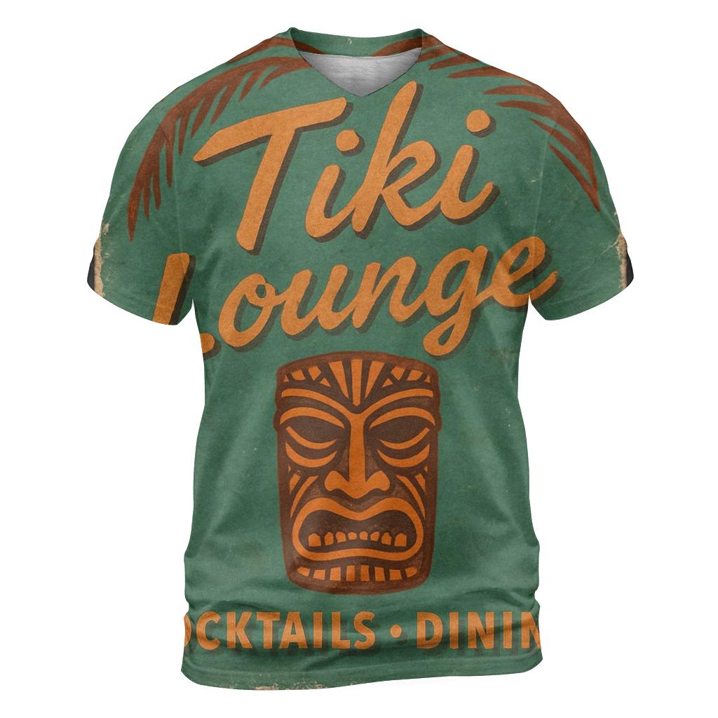 Tiki Bar Nightclub Matchbook Cover custom all-over print shirts