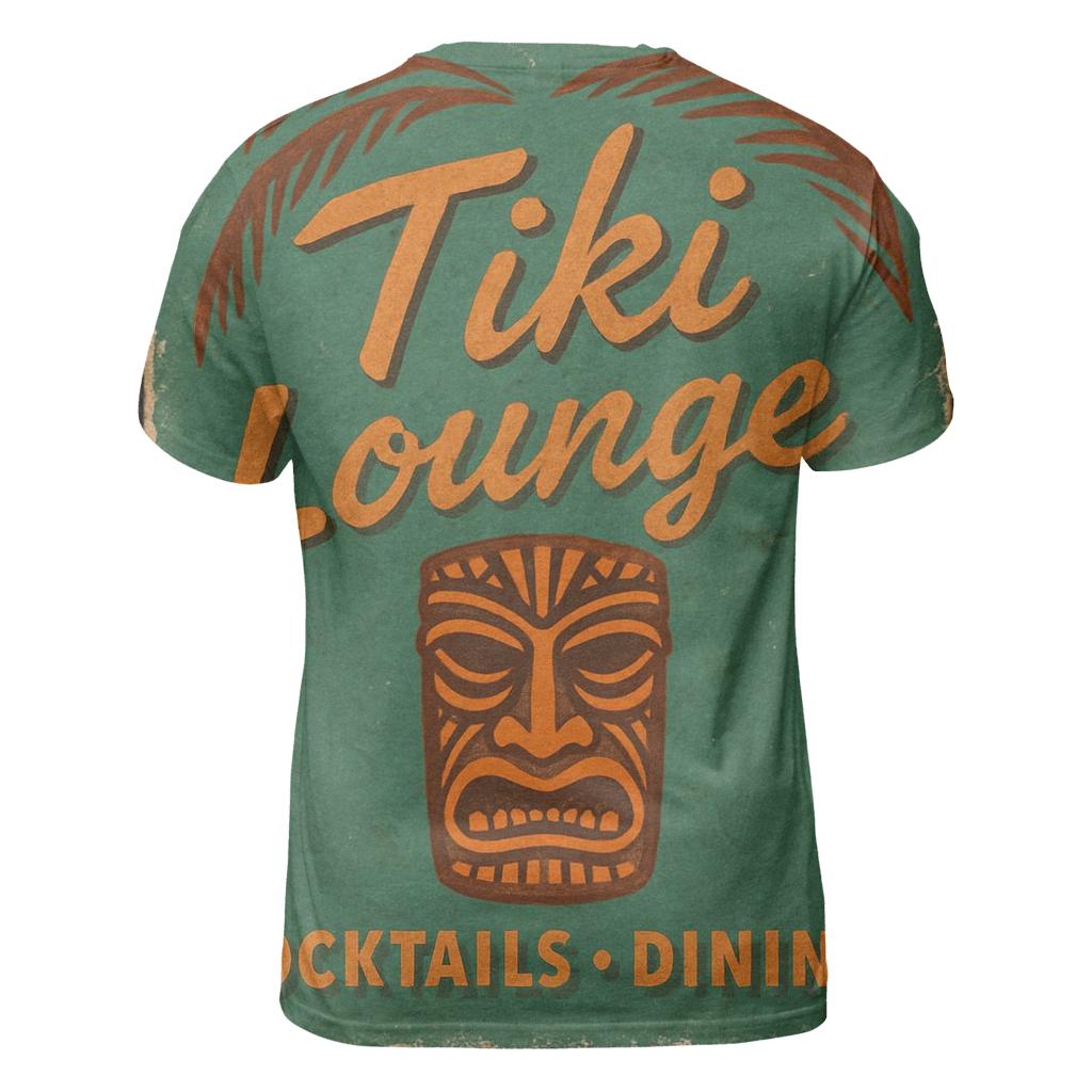 Tiki Bar Nightclub Matchbook Cover custom all-over print shirts