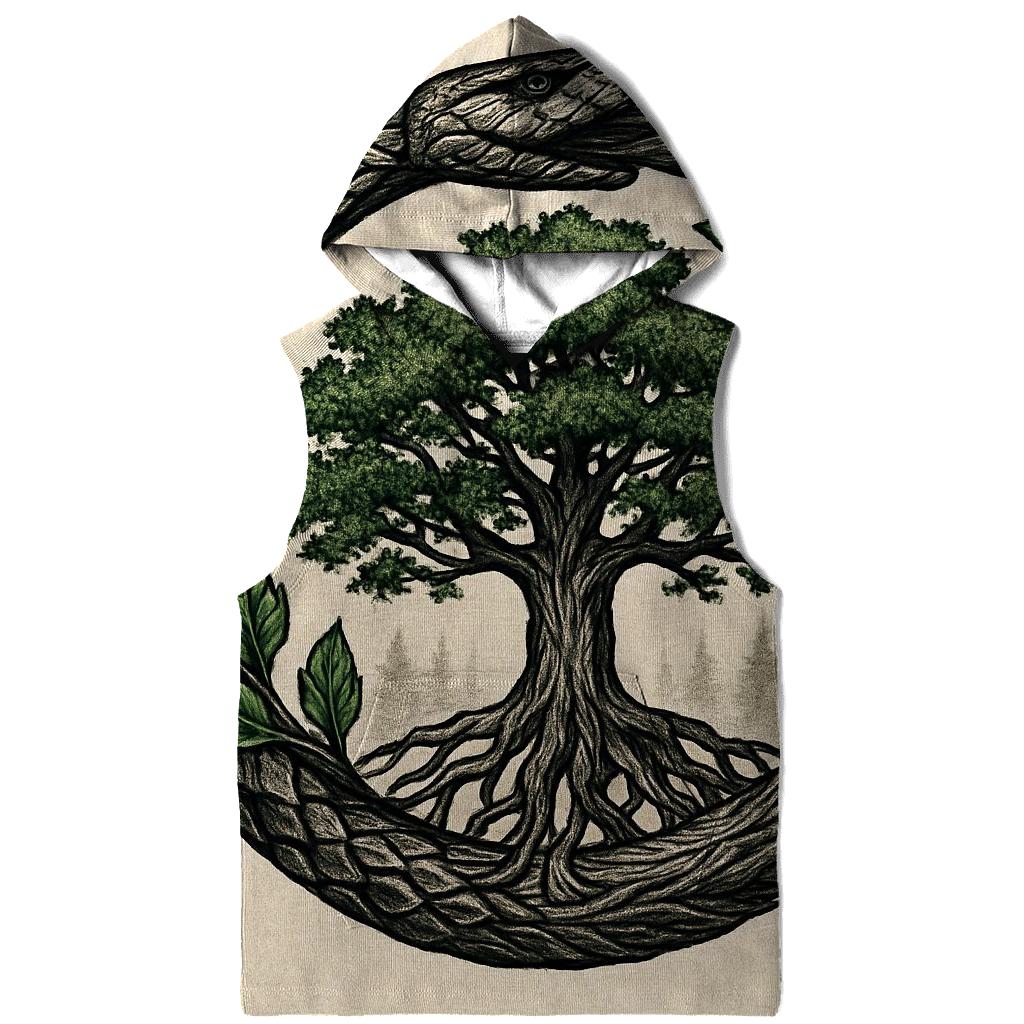 Forest Heart Ouroboros embroidered hoodies