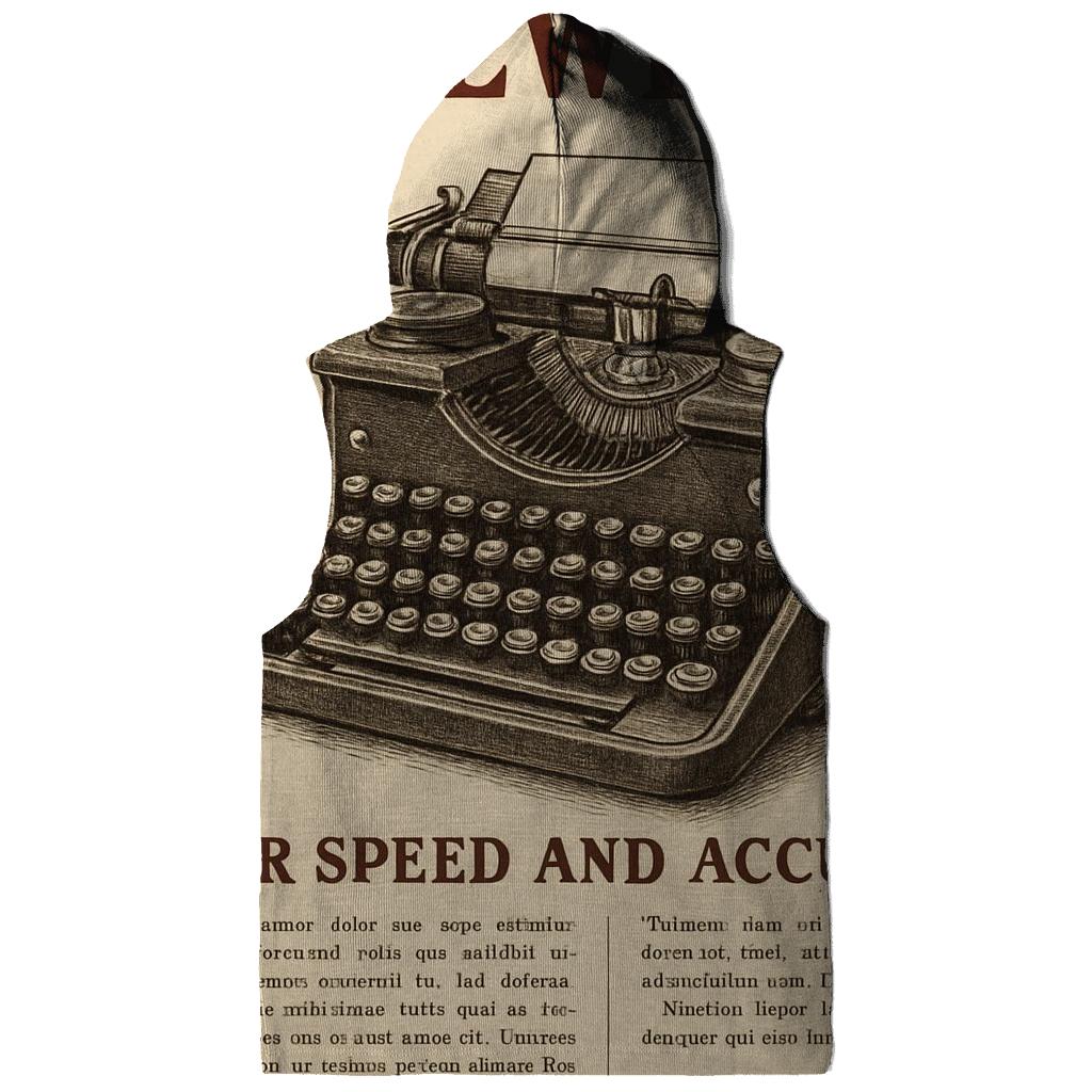 Vintage Typewriter Advertisement Broadside graphic hoodies