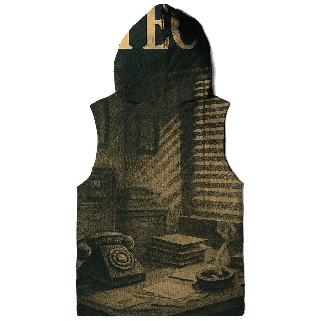 Noir Detective Office Book Cover embroidered hoodies