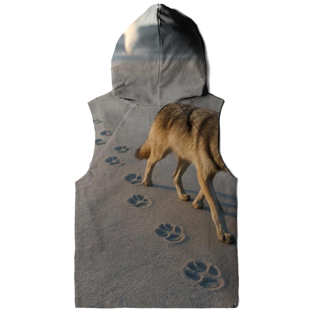 Wolf Tracks On Fresh Volcanic Ash lightweight hoodies