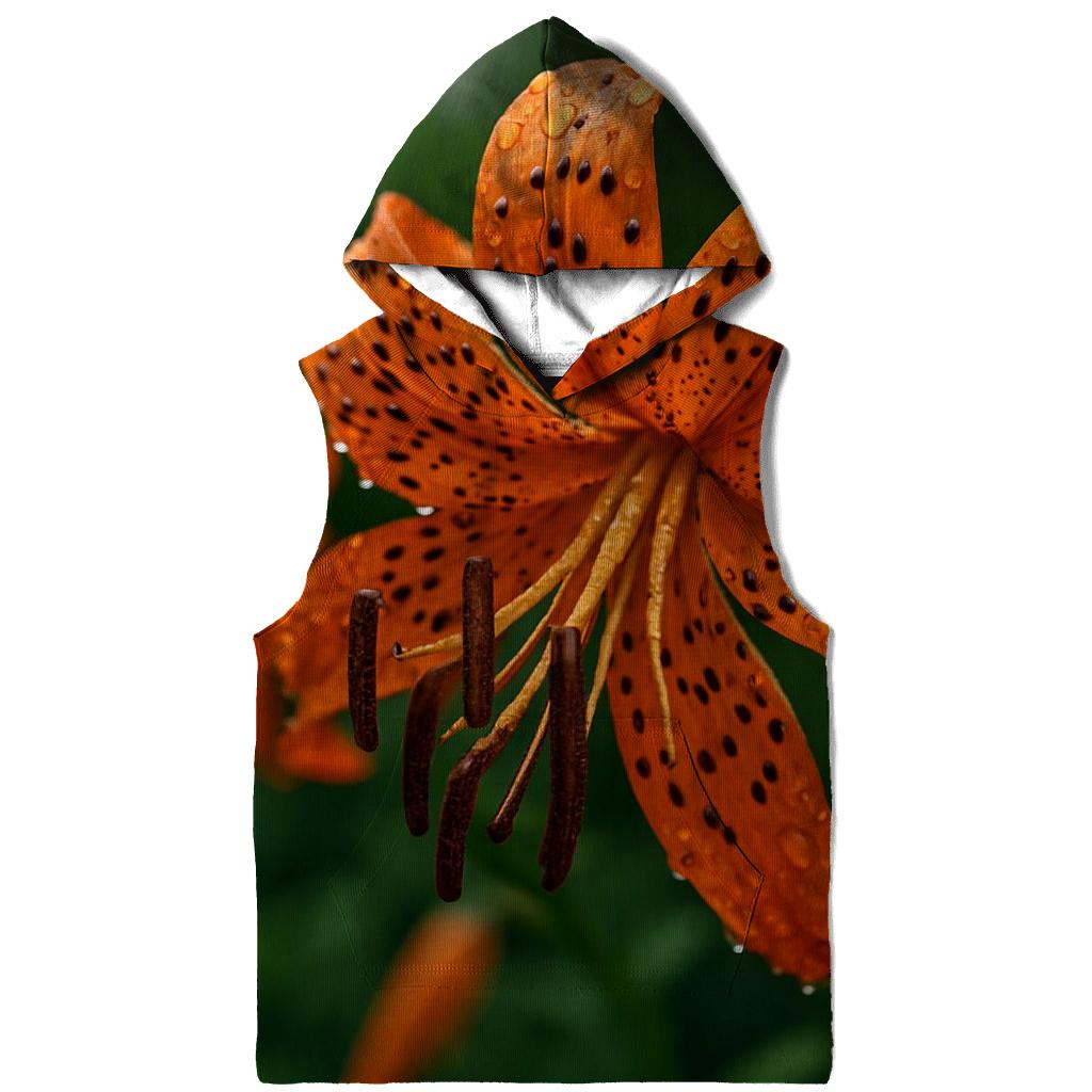 Water Droplets On Orange Tiger Lilies After Storm hoodies fashion