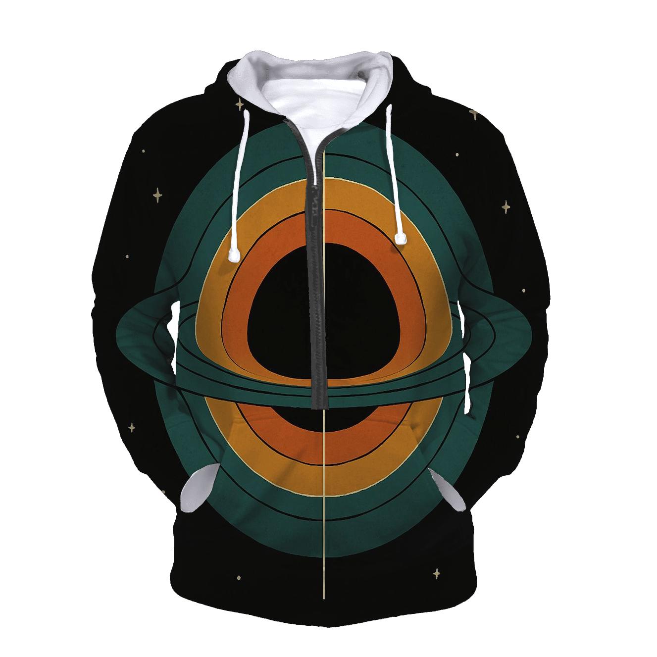 Accretion Disk Meridian Stripes printed hoodies