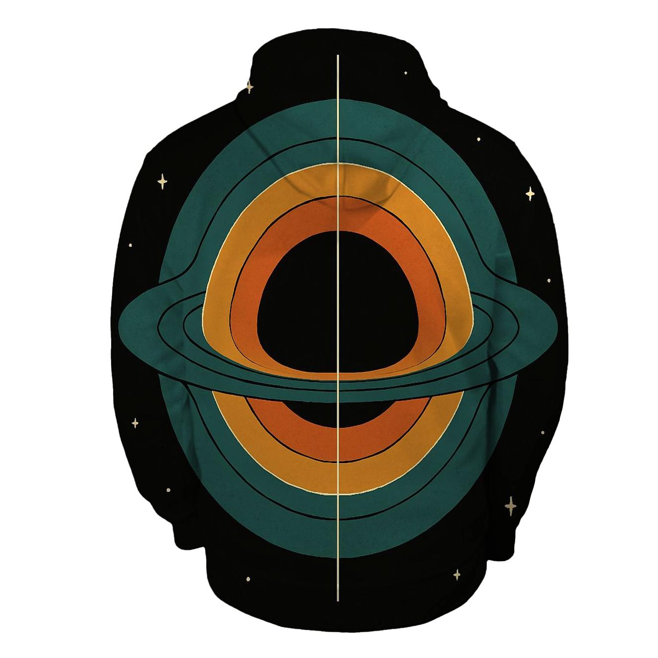 Accretion Disk Meridian Stripes printed hoodies