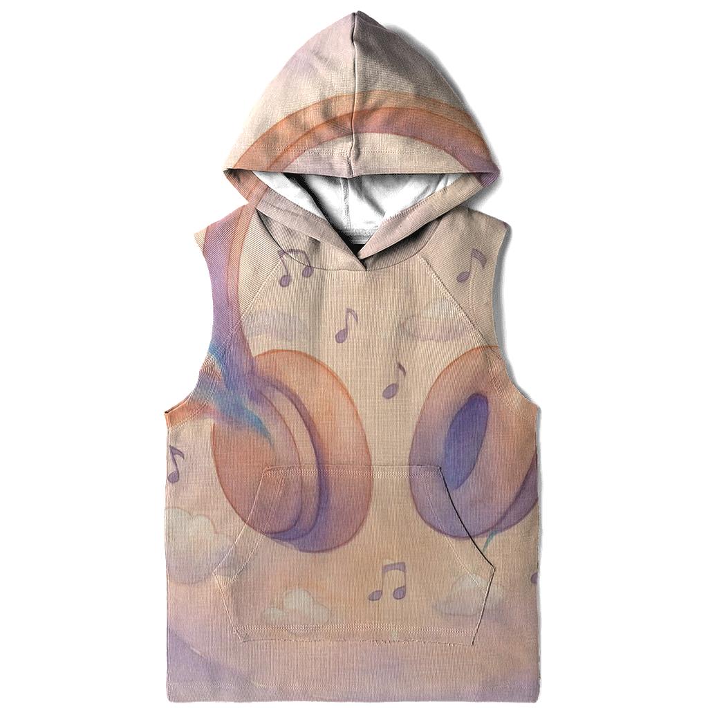Pastel Headphone Cloudscape designer hoodies