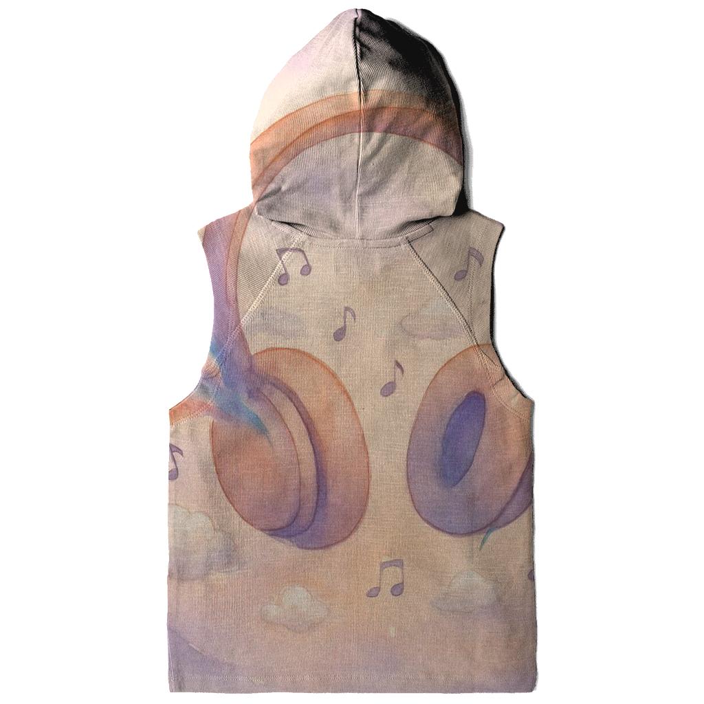 Pastel Headphone Cloudscape designer hoodies