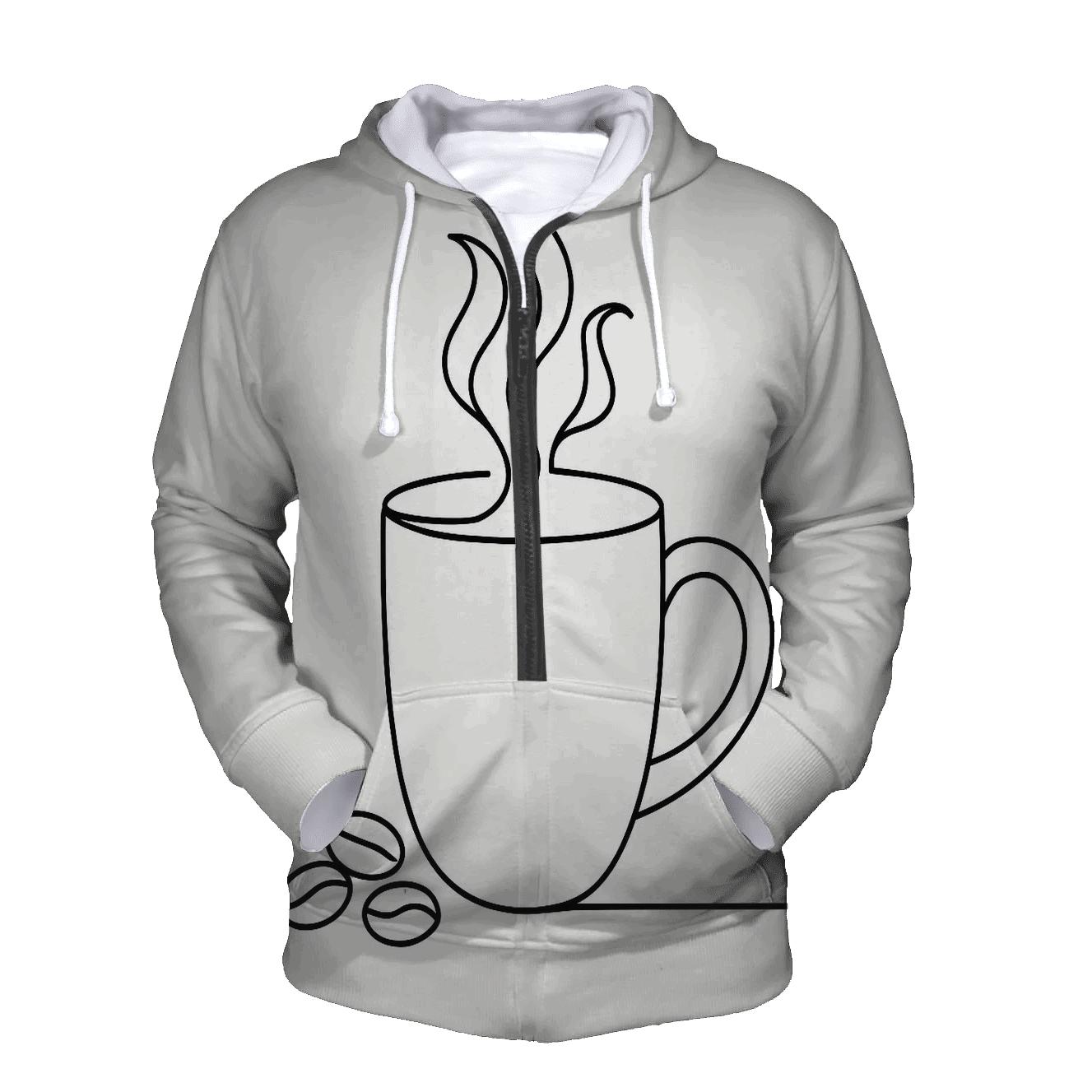 Minimal Steam Line Sketch hoodies fashion
