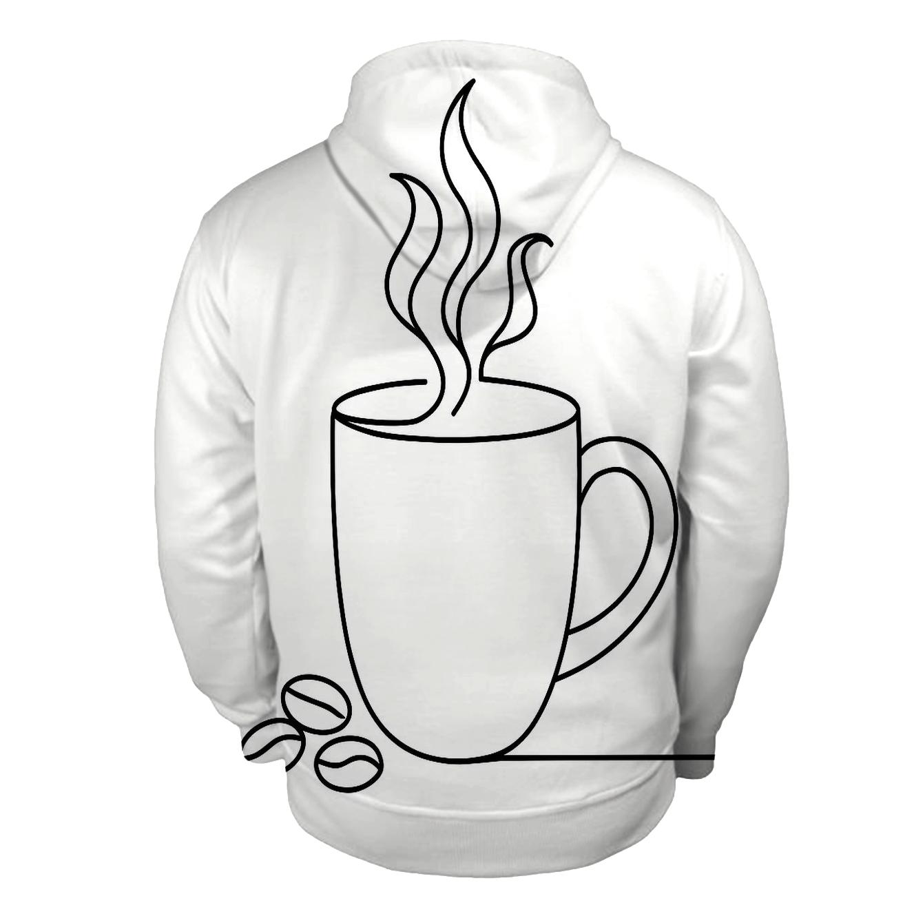Minimal Steam Line Sketch hoodies fashion