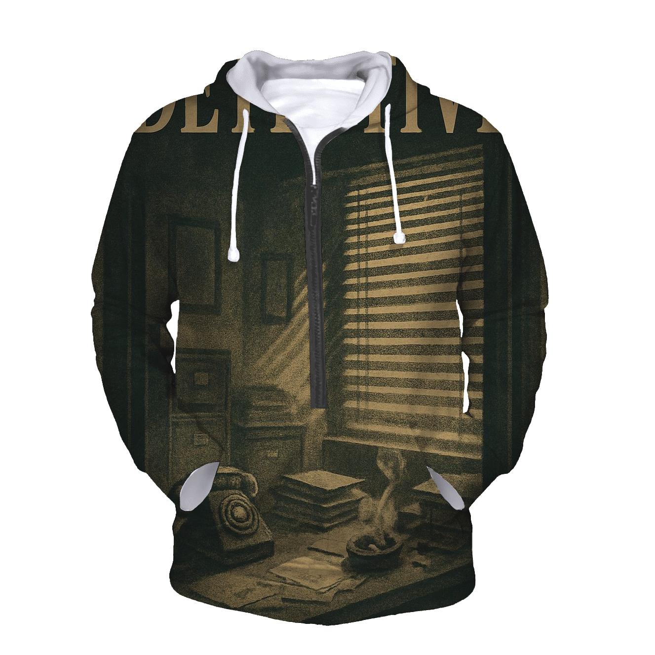 Noir Detective Office Book Cover pullover hoodies