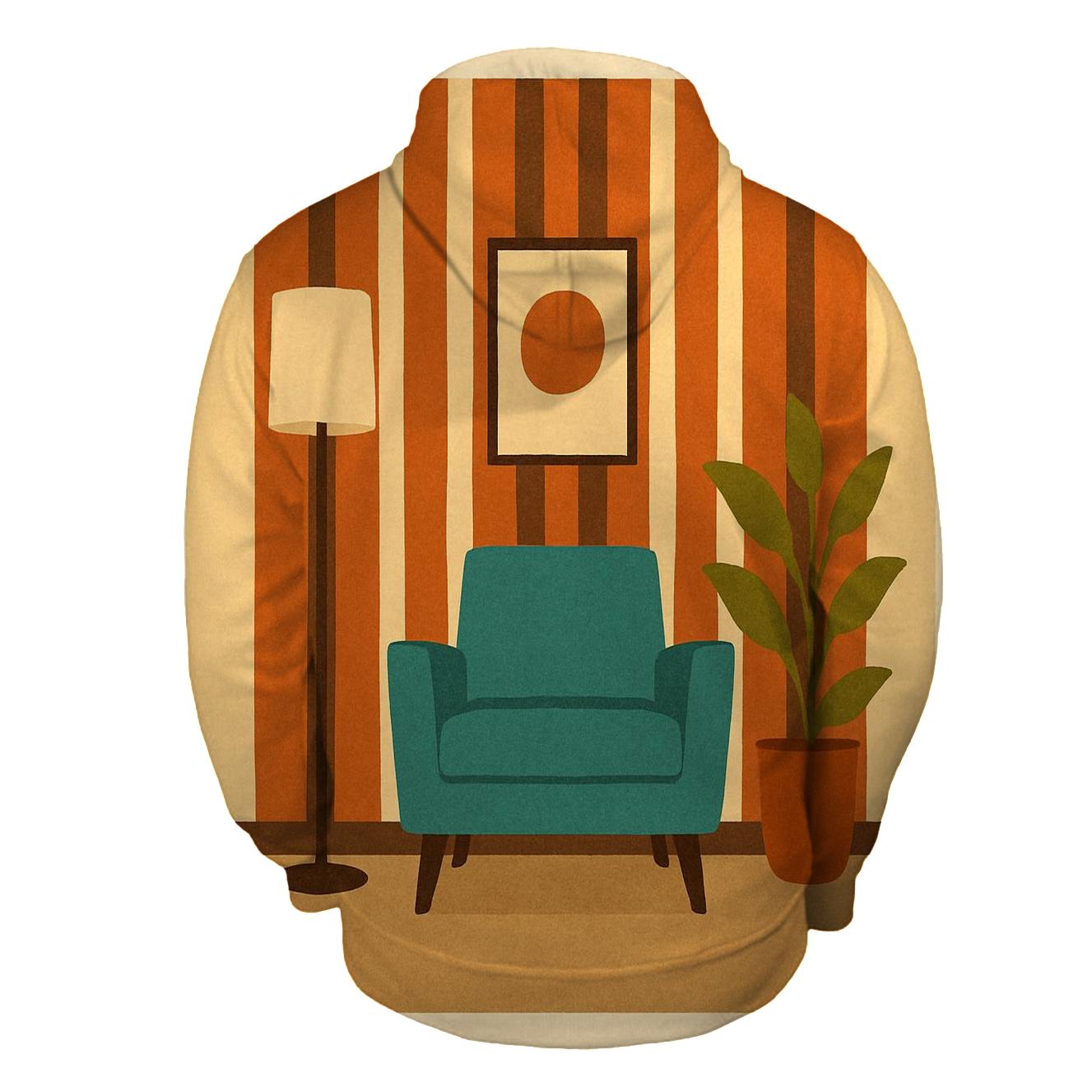 Mod Stripe Living Room designer hoodies