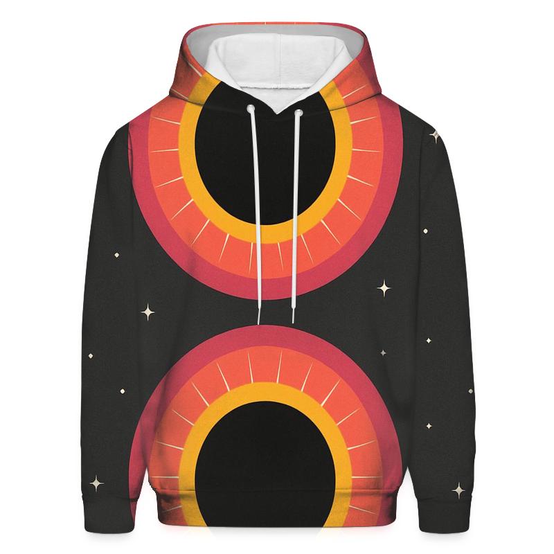 Dual Eclipse Corona Medallion designer hoodies