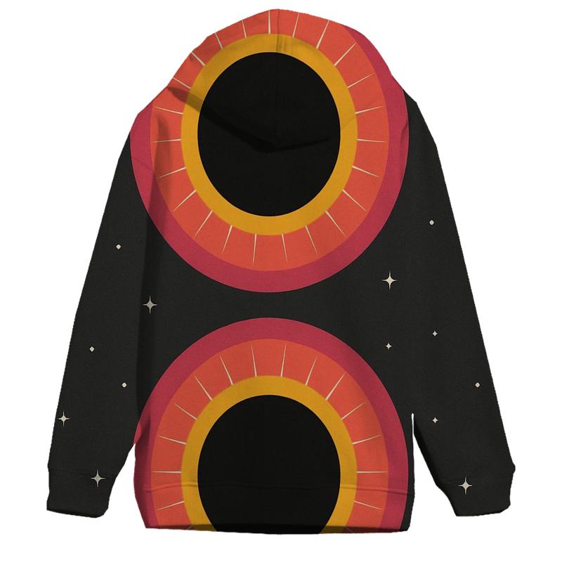 Dual Eclipse Corona Medallion designer hoodies