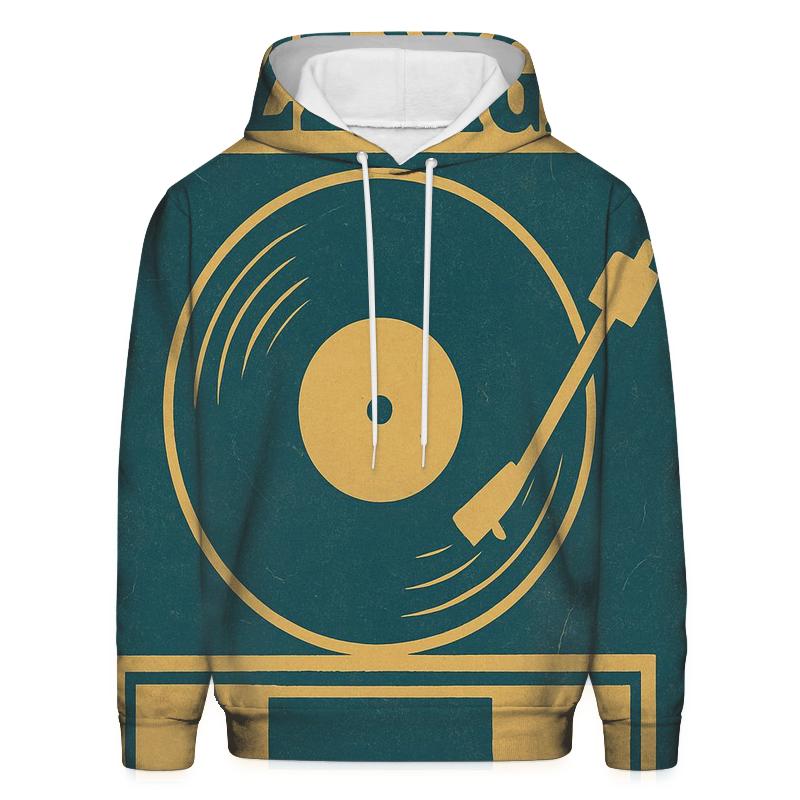 Midcentury Vinyl Lounge Poster hoodies fashion