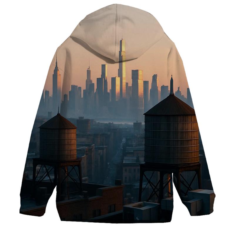 Harlem Rooftop Sunrise Over Midtown designer hoodies