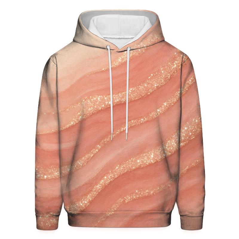 Rose Quartz Glitter Tide hoodies fashion