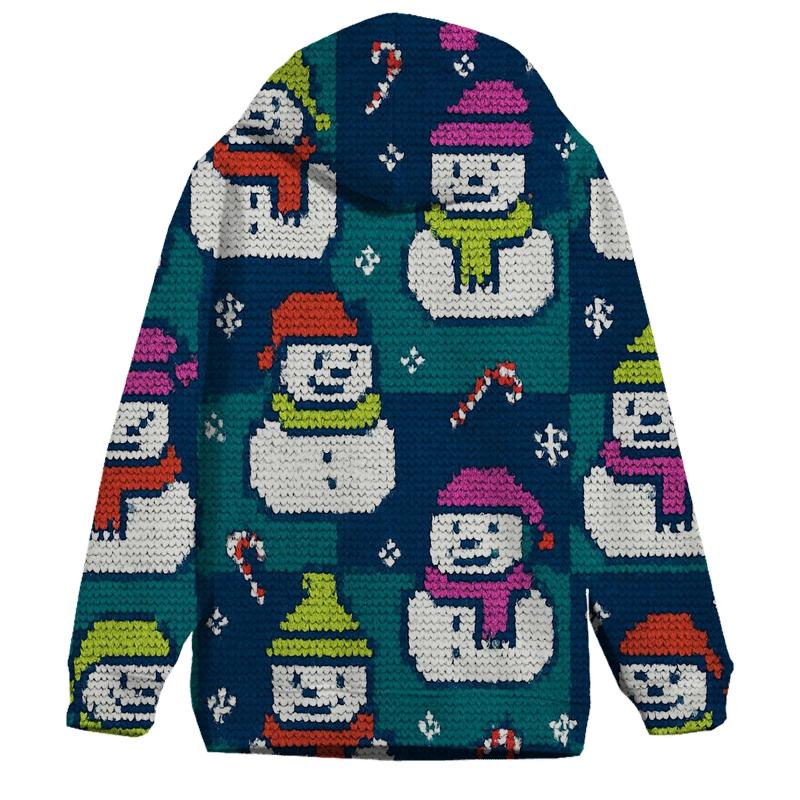 Snowman Marshmallow Grid Party Design hoodie designs