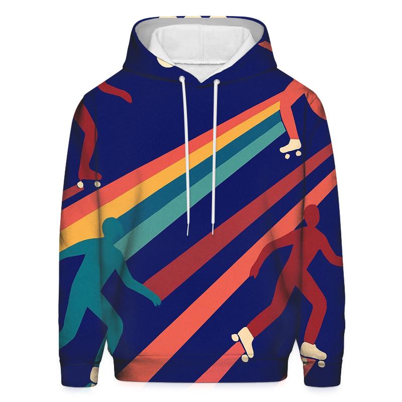 Retro Roller Rink Night hoodie styles