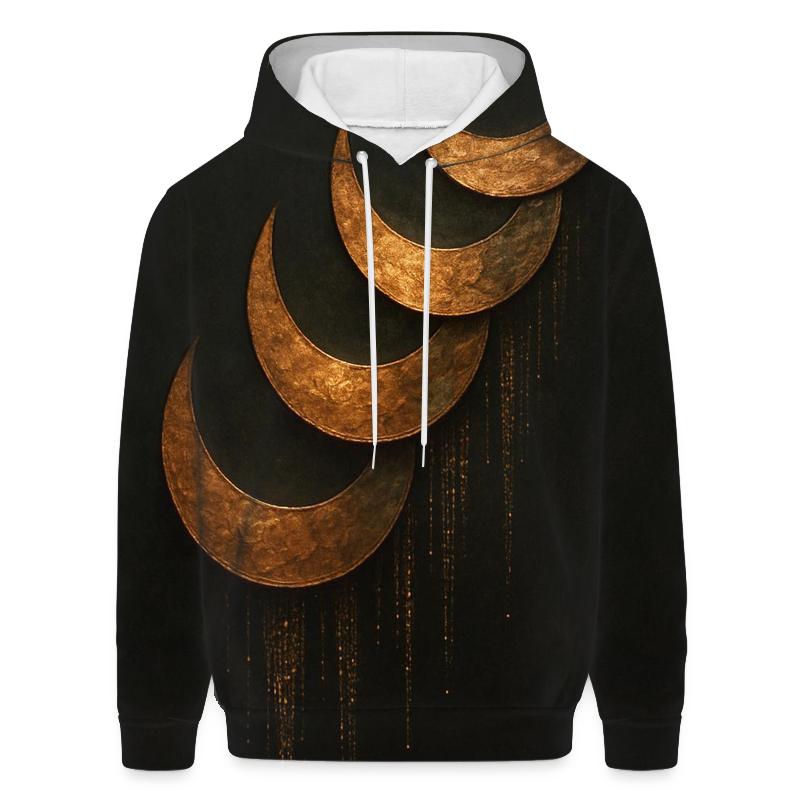 Bronze Lunar Cascade pullover hoodies