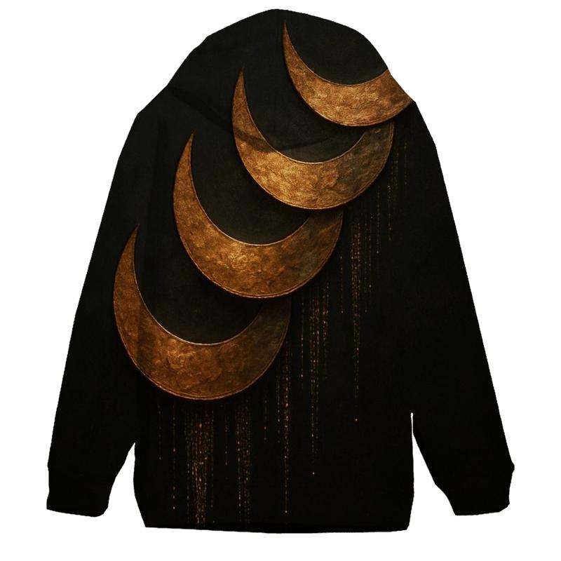 Bronze Lunar Cascade pullover hoodies