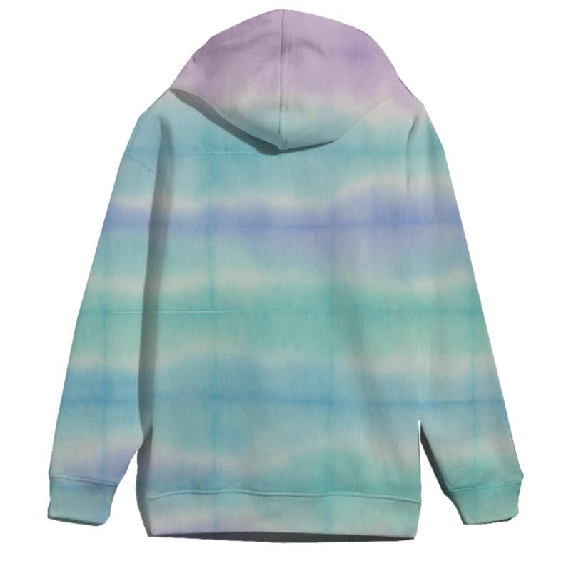 Pastel Horizon Stripe Overdye hoodies fashion