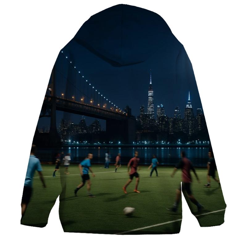 Astoria Park Night Soccer With Skyline Beyond hoodies fashion
