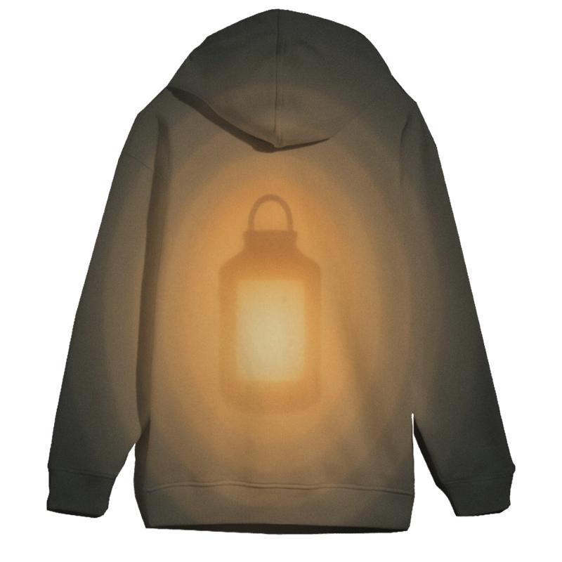 Inner Lantern Glow printed hoodies