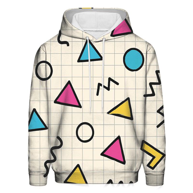 Memphis Rhythm Grid premium hoodies