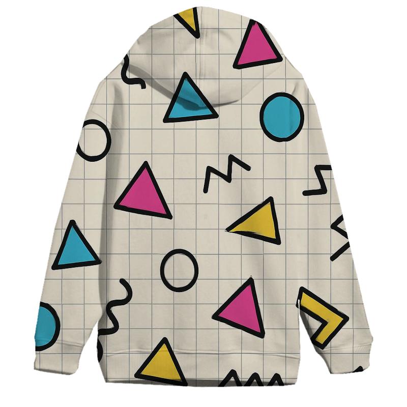 Memphis Rhythm Grid premium hoodies