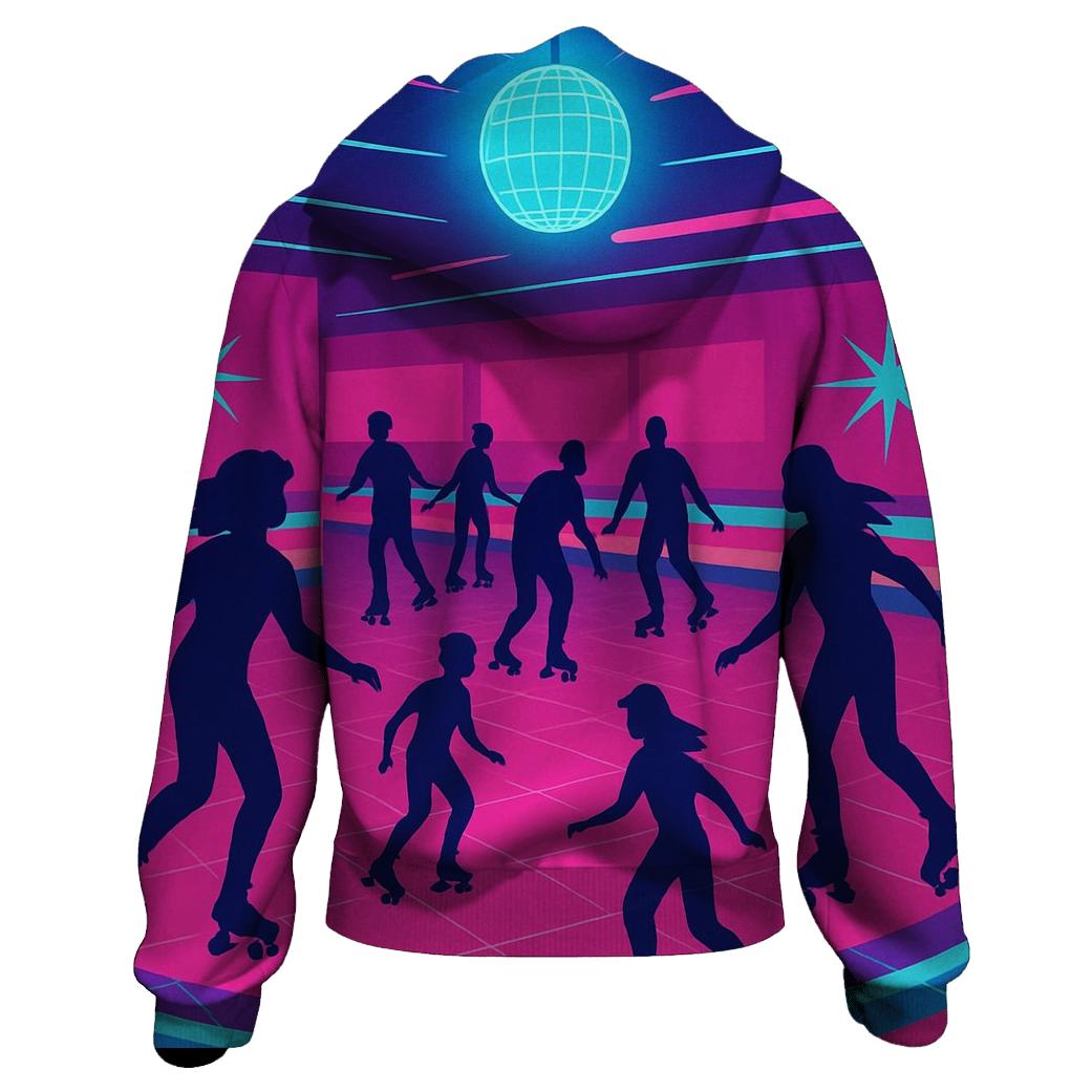 Neon Roller Rink Nights hoodie designs