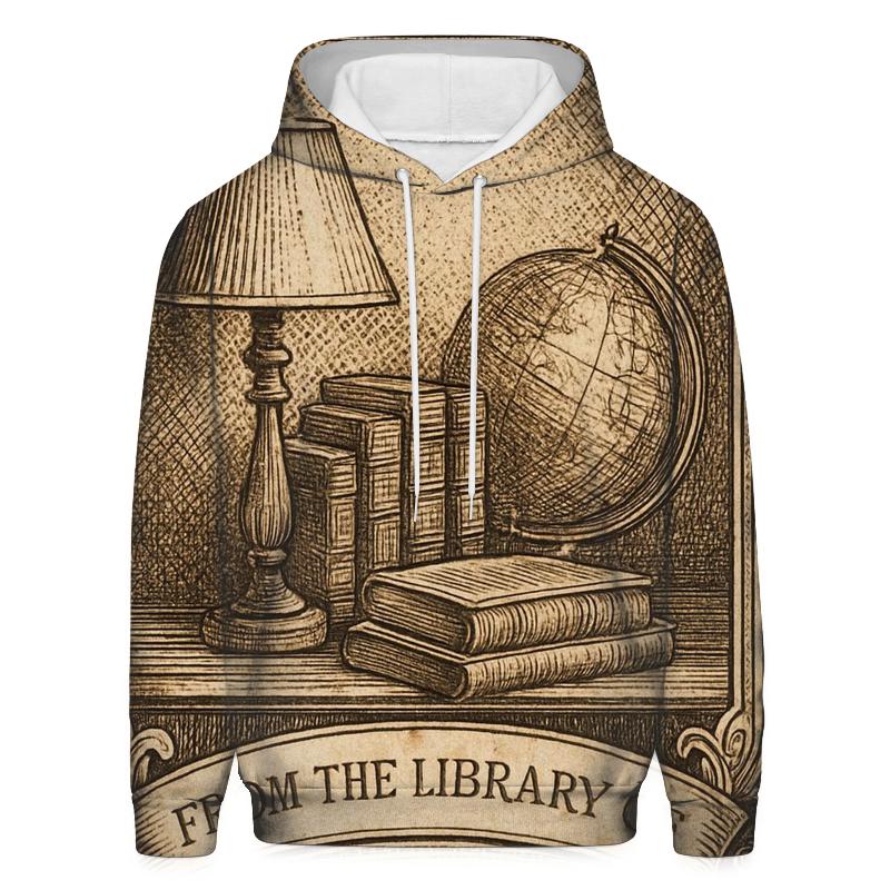 Classic Library Ex Libris Bookplate hoodies fashion