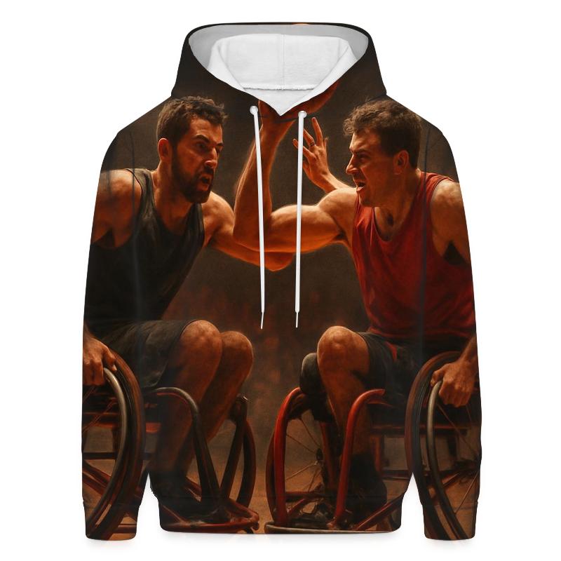 Urban Wheelchair Basketball Clash printed hoodies