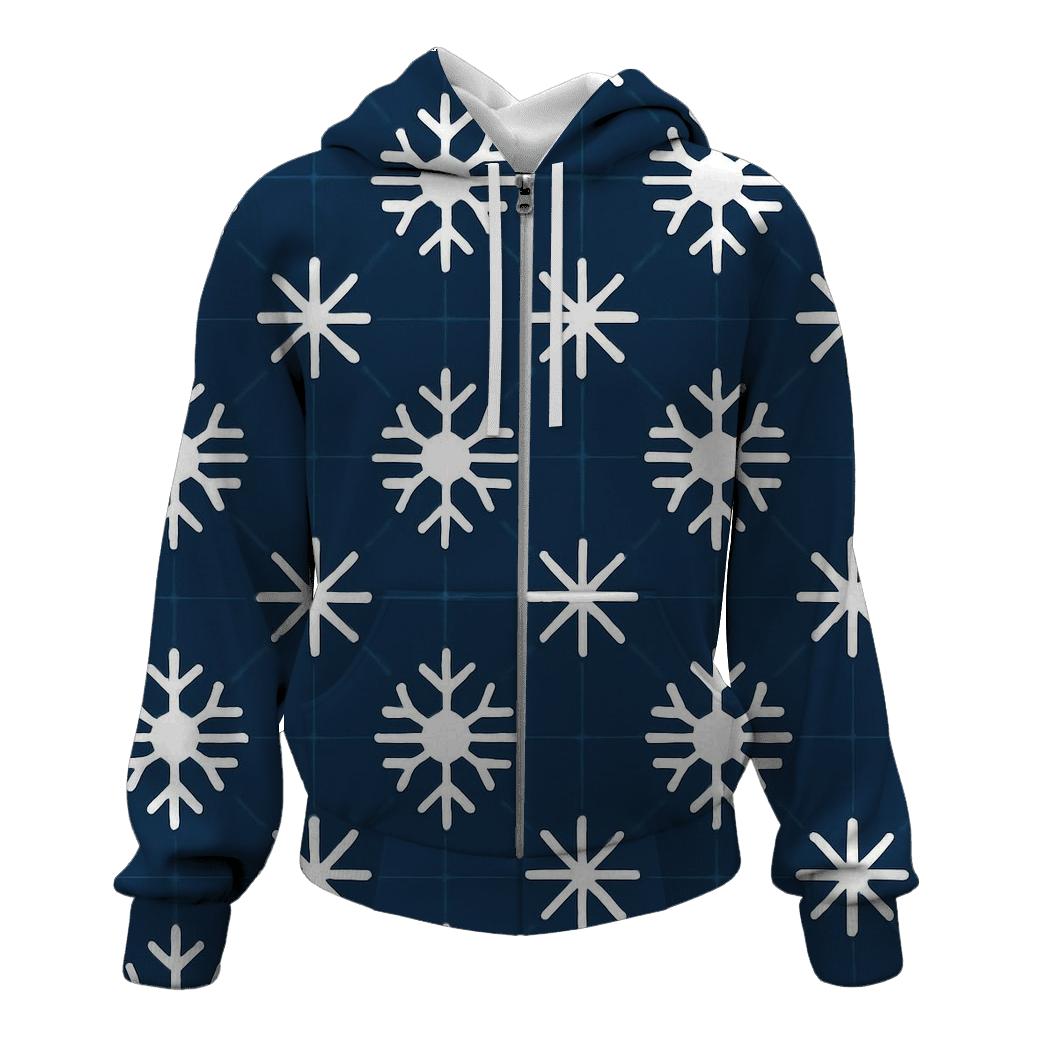 Snowflake Constellation Grid hoodie designs