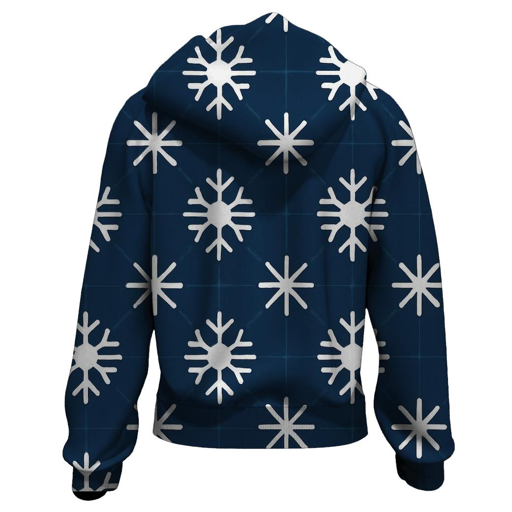 Snowflake Constellation Grid hoodie designs