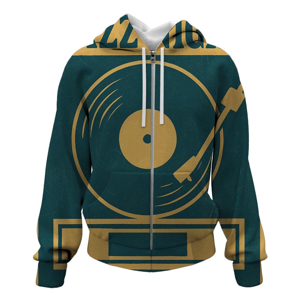 Midcentury Vinyl Lounge Poster lightweight hoodies