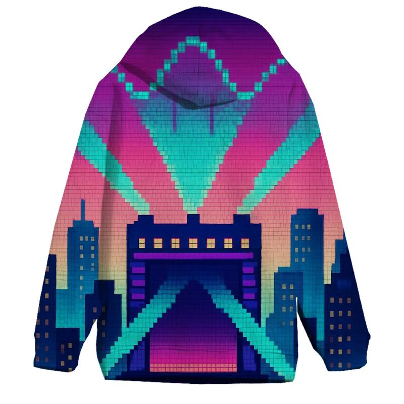 Pixel Stage Skyline pullover hoodies
