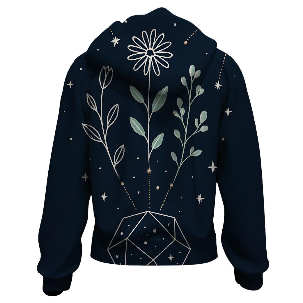 Stargazer Botanical Diagram designer hoodies