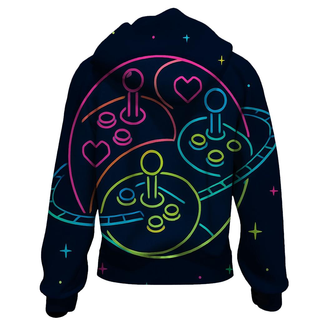 Arcade Neon Planet heavyweight hoodies