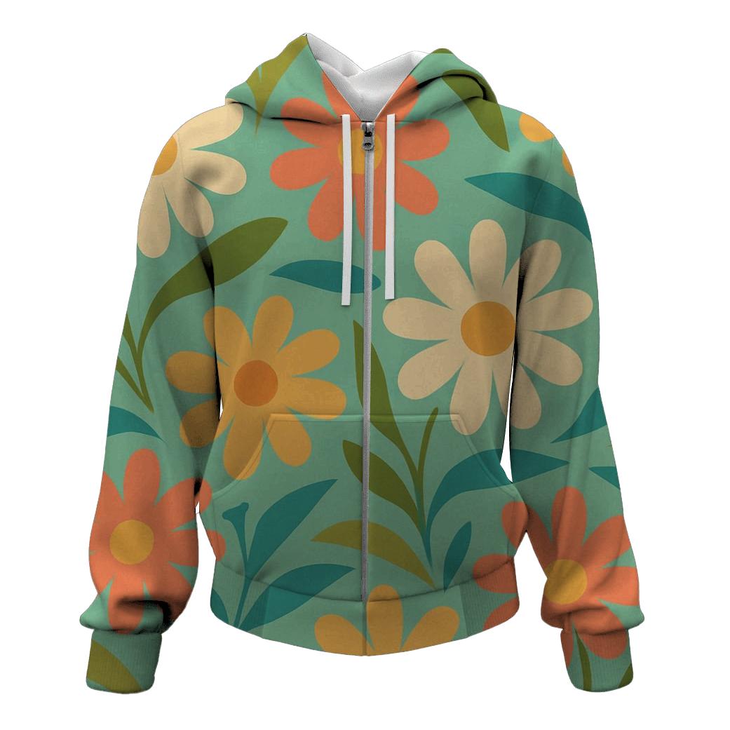 Soft Psychedelic Garden hoodie trends