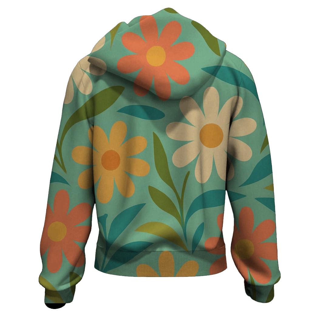 Soft Psychedelic Garden hoodie trends