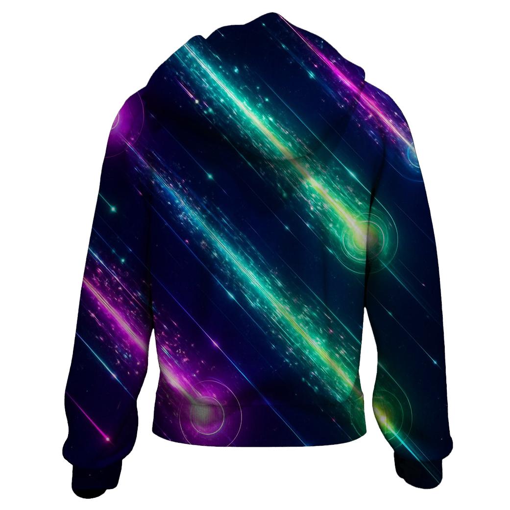 Neon Meteor Glam Trail designer hoodies