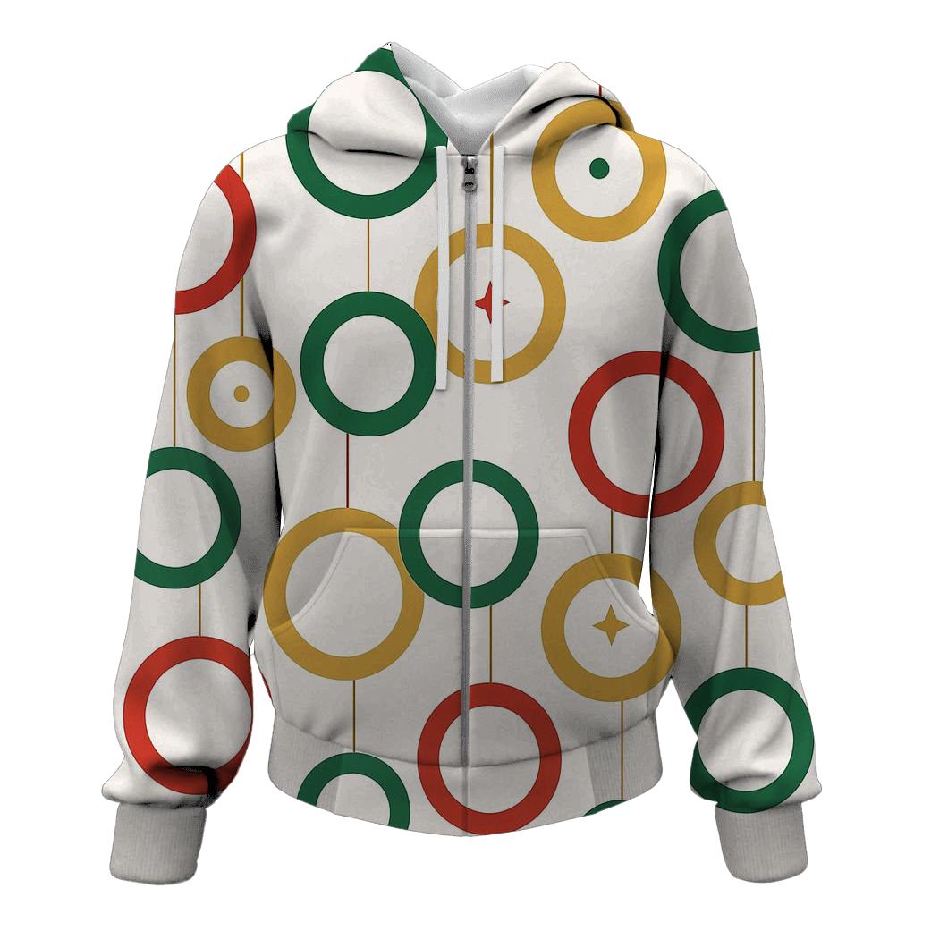 Ornament Rings Carousel printed hoodies