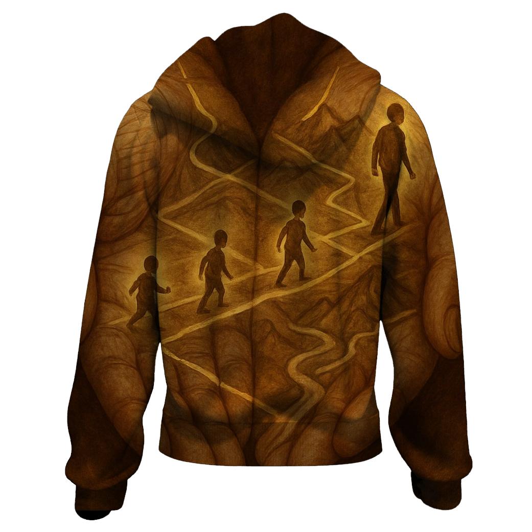 The Map Of My Life Drawn In Her Hands heavyweight hoodies