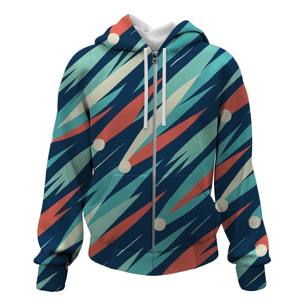 Comet Trail Fan Mosaic lightweight hoodies