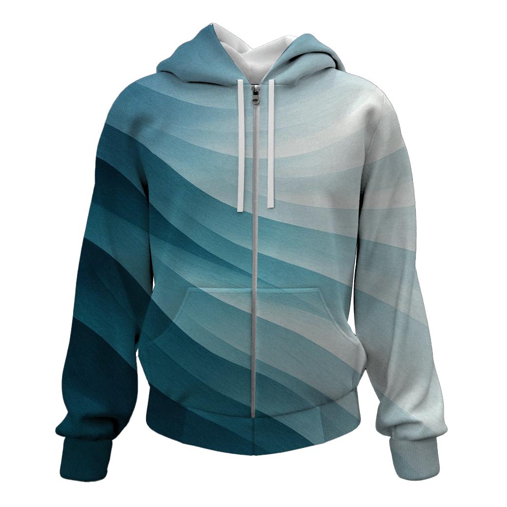 Glacial Tidal Fade pullover hoodies