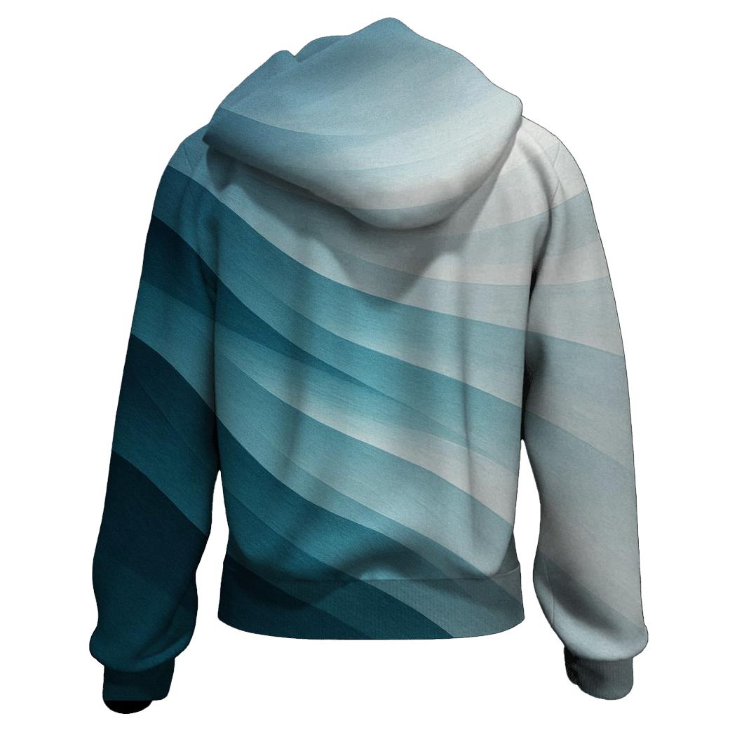 Glacial Tidal Fade pullover hoodies