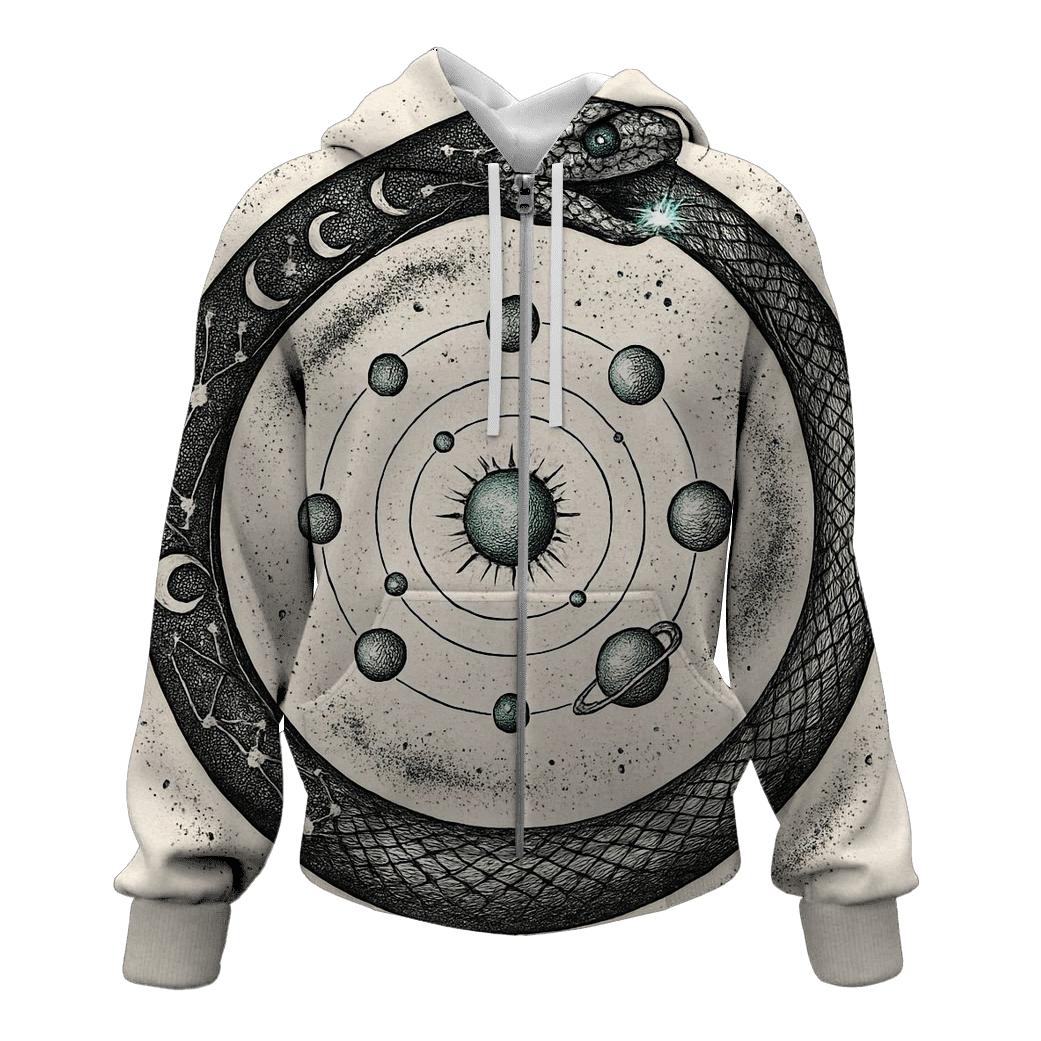 Celestial Circuit Ouroboros hoodie trends