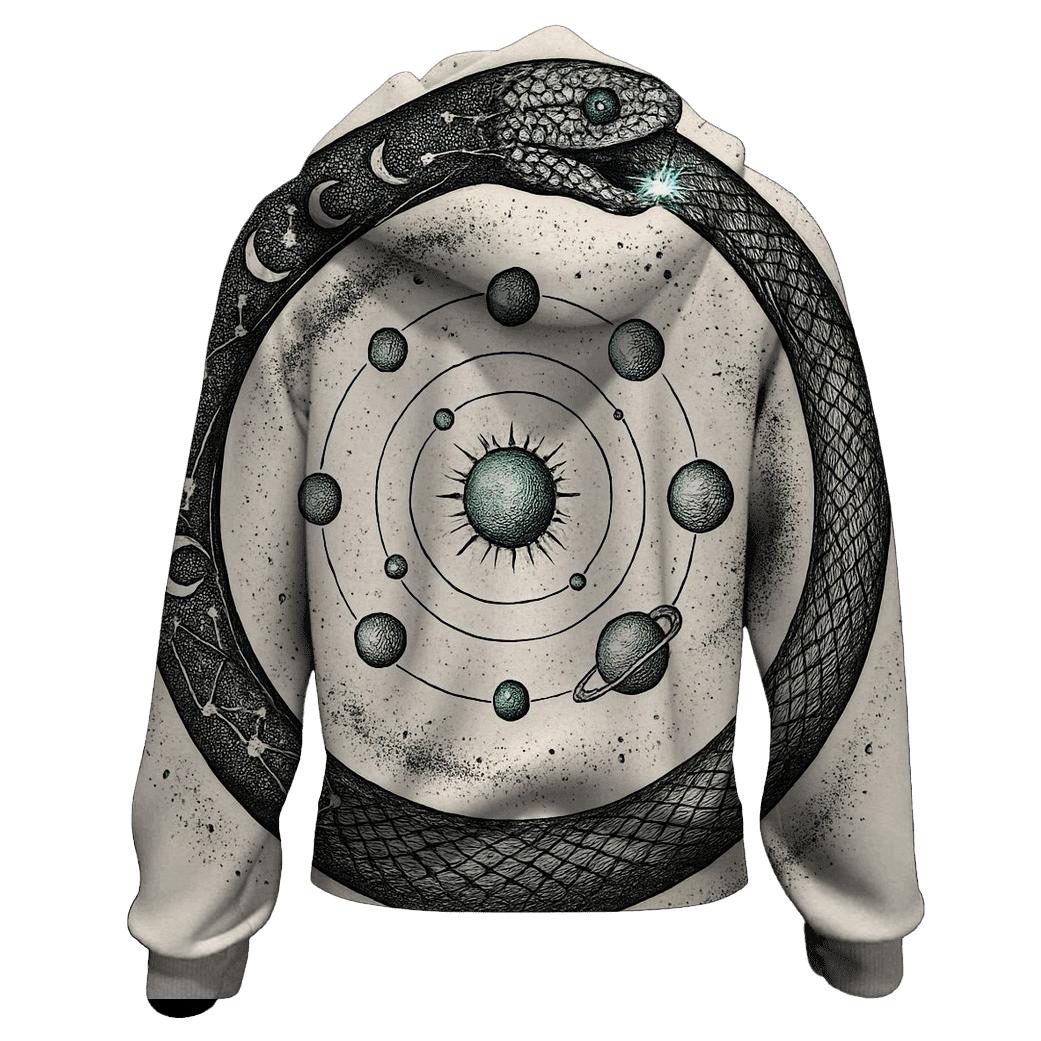 Celestial Circuit Ouroboros hoodie trends
