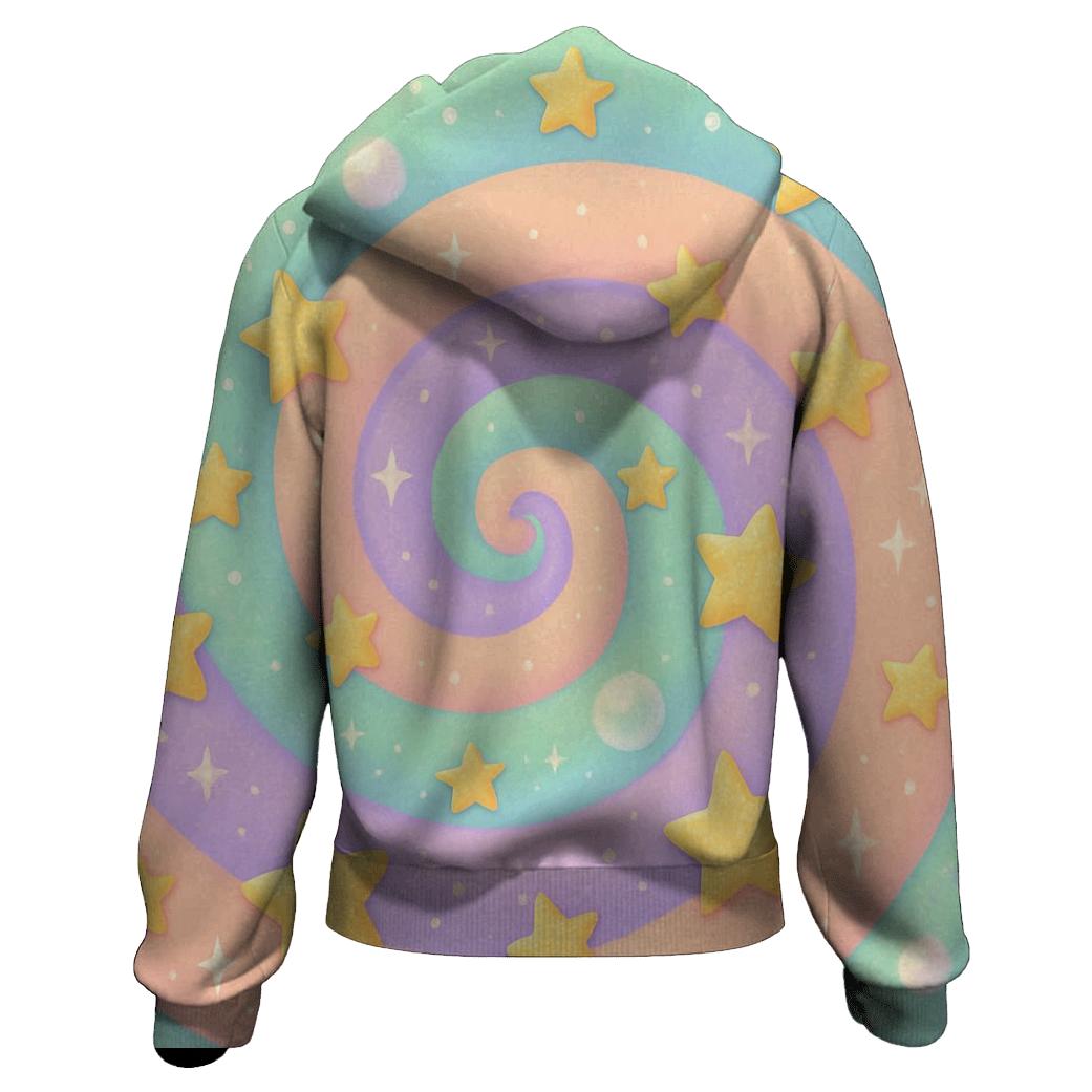 Pastel Stardust Carousel designer hoodies