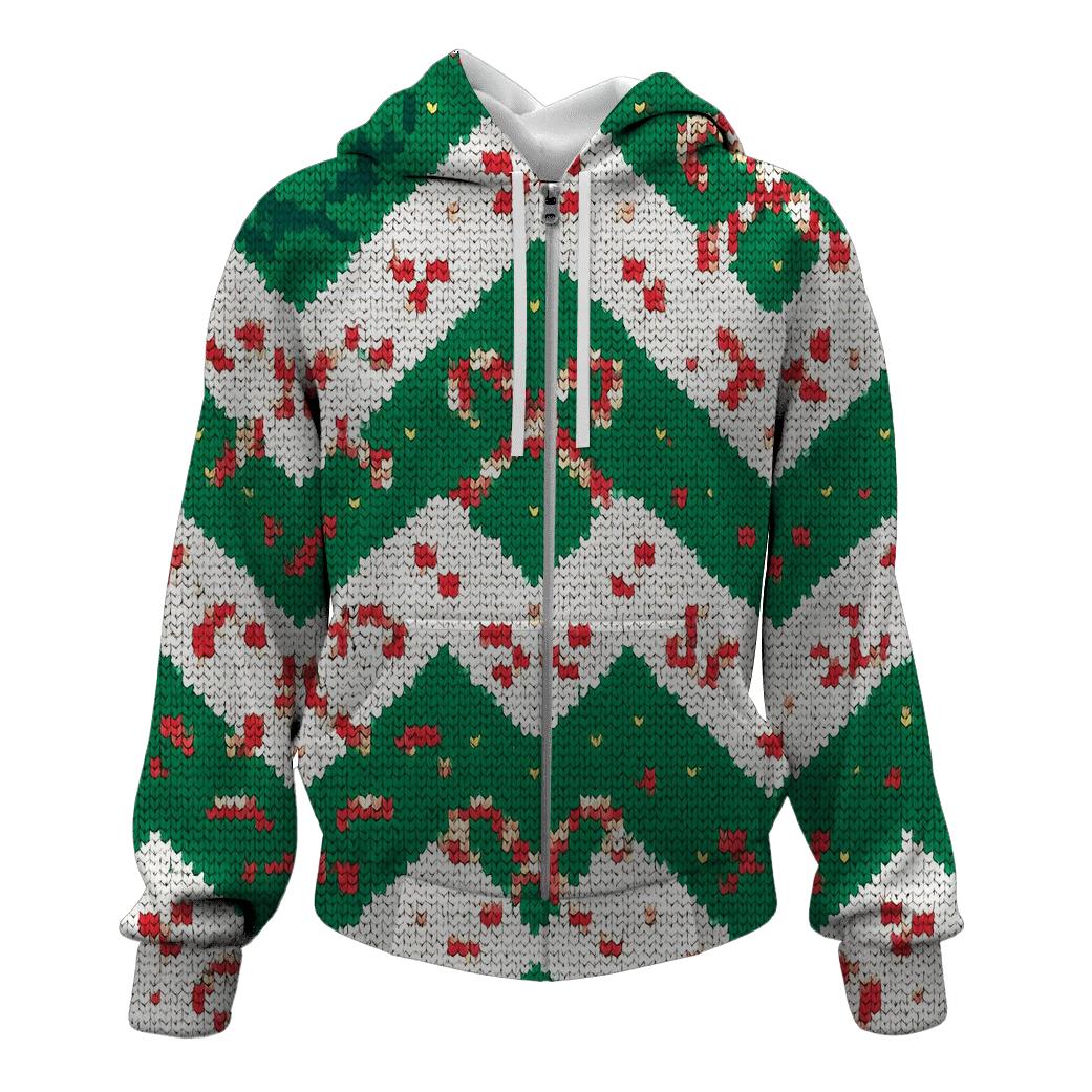 Candy Cane Antler Chevron Parade Design pullover hoodies